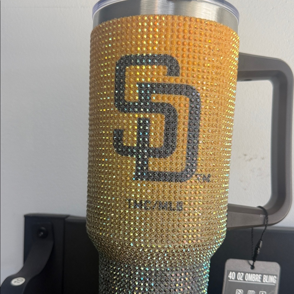 Ombre Tumbler Rhinestone San Diego Padres Bling Colossal The Memory Company.